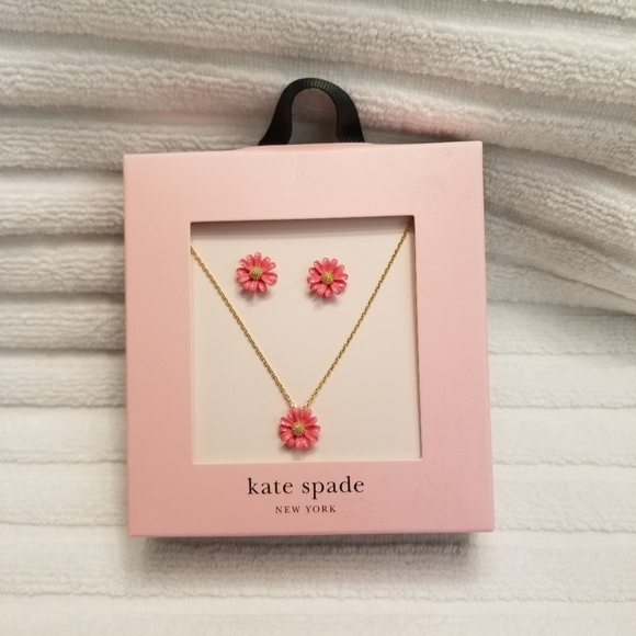Kate Spade Into the Bloom Necklace & Earring Set